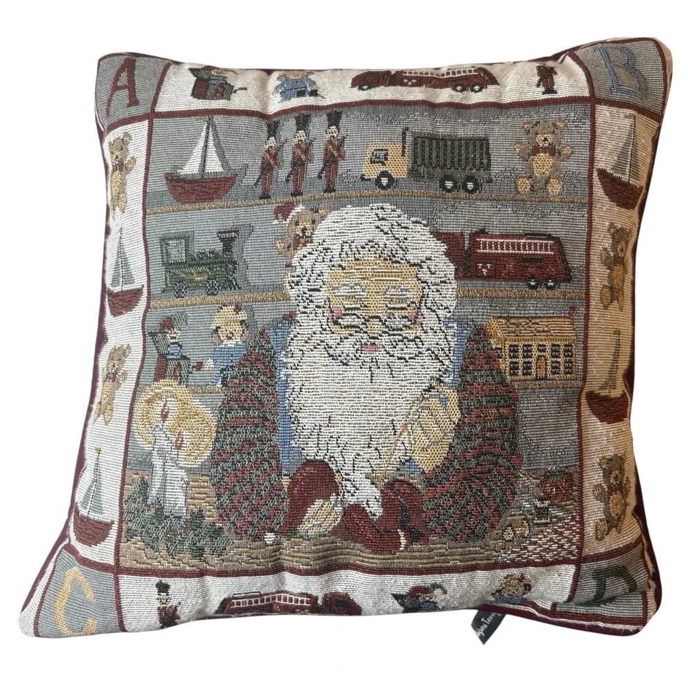 Vintage Christmas Santa Tapestry 16
